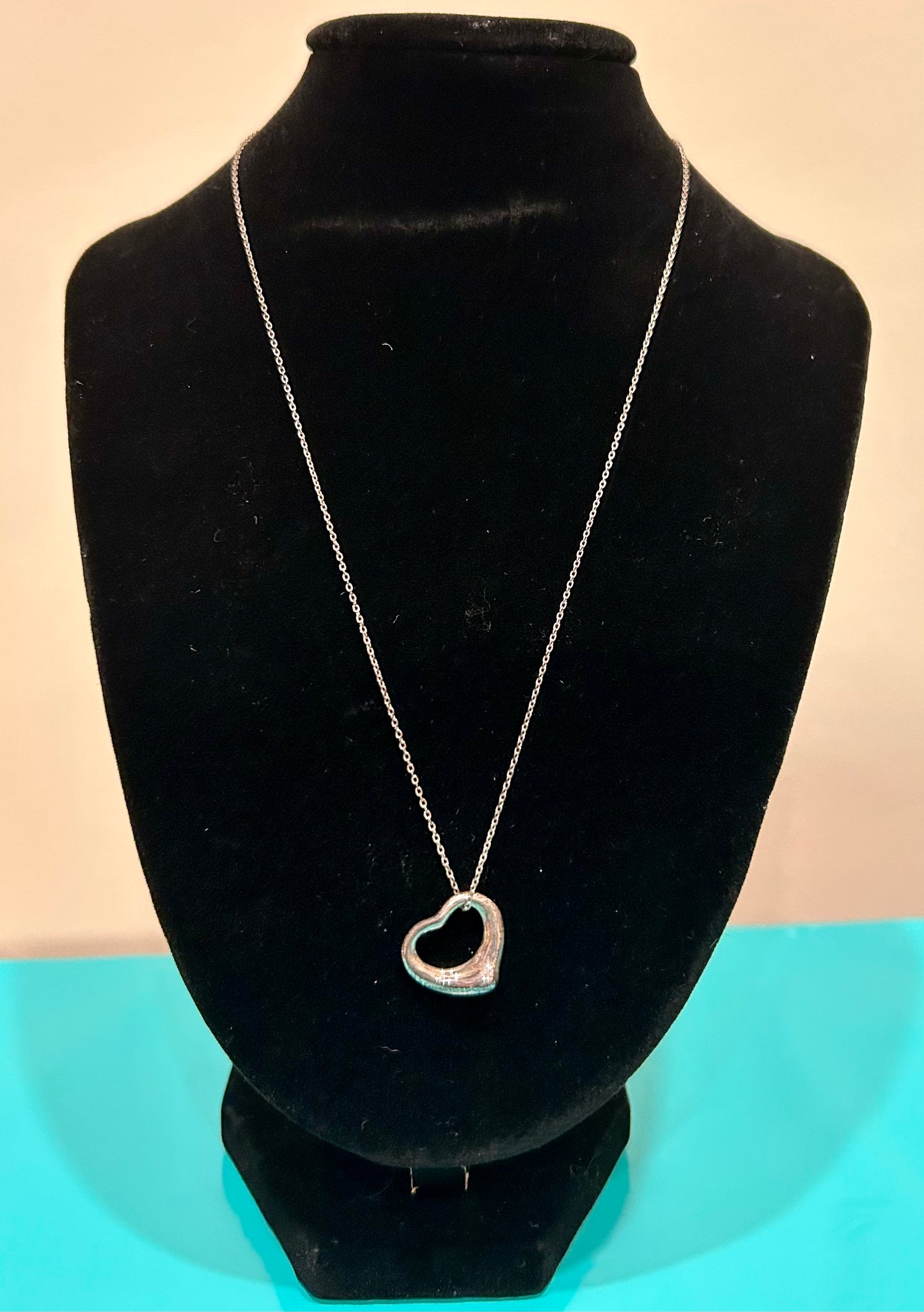 Tiffany & Co. Elsa Peretti® Open Heart Pendant – Sterling Silver Small