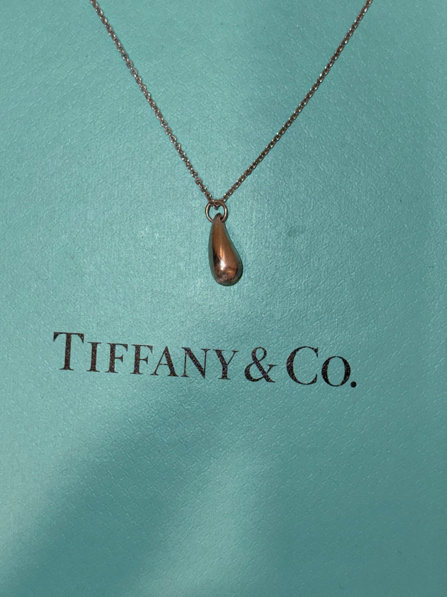 Tiffany & Co. Elsa Peretti Teardrop Necklace – Sterling Silver
