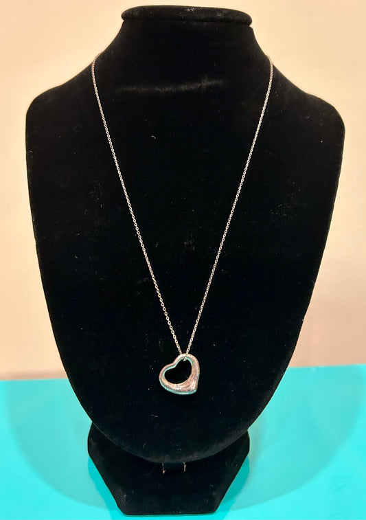 Tiffany & Co. Elsa Peretti® Open Heart Pendant – Sterling Silver Small