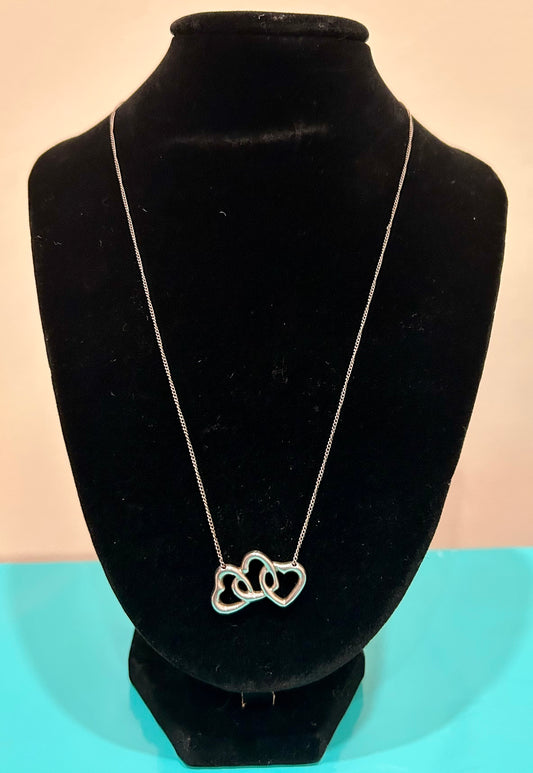 Tiffany & Co. Triple Heart Necklace – Sterling Silver