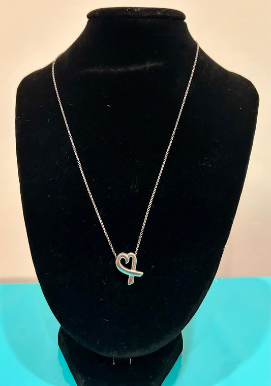 Tiffany & Co. Paloma Picasso® Small Loving Heart Necklace – Sterling Silver