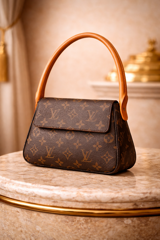 Louis Vuitton Monogram Mini Looping Bag (Authentic, 2002)